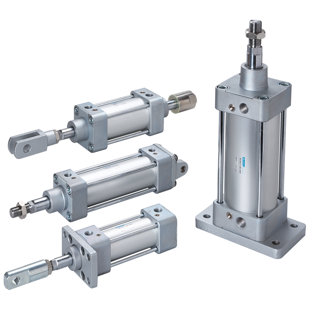 MCQV Series Tie Rod Pneumatic VDMA Cylinder | ISO15552